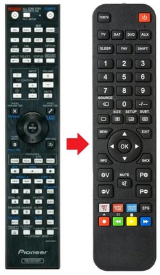 Fernbedienung passend für PIONEER VSX1122 | VSX922 | VSX922-K