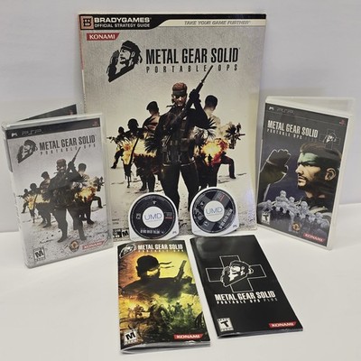 PSP Metal Gear Solid : Portable Ops With Ops + And Brady Strategy Guide-Both CIB