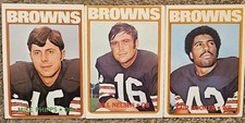 T.C.G. 1971 Cleveland Browns NFL Card Lot Mike Phipps, Bill Nelsen, Hooker