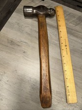 Vintage Plumb Ball Peen Hammer, Nice Patina 2 Lb. 7 Oz. Nice Wood Handle