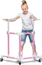 GanFindX Folding Skater Aid for Kids Roller Skating, 23.25 x 18.5 x 4", Pink 