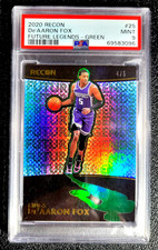 PSA 9 MINT 2020 DE'AARON FOX FUTURE LEGENDS GREEN /5 G6912