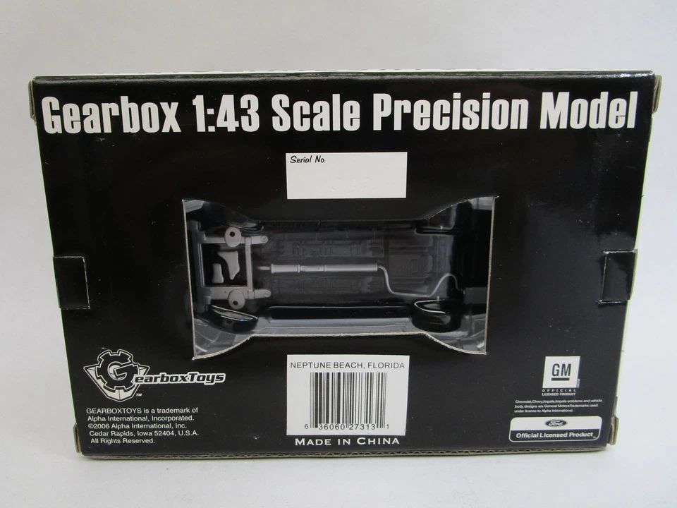 Gearbox Chevy Impala Diecast 1:43 Scale Neptune Beach Florida Police Department - Image 4 of 4