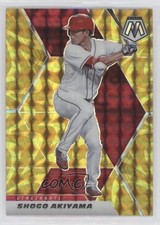 2021 Panini Mosaic Reactive Yellow Mosaic Prizm Shogo Akiyama #177 09wc
