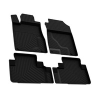 FußMatten 3D Automatten Gummimatten FüR Honda CR-V 2013-2018 Gummi Schwarz 4Tlg