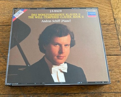 J.S. Bach The Well-Tempered Clavier, BooK II by Andras S Schiff (2 CD set, 1987)