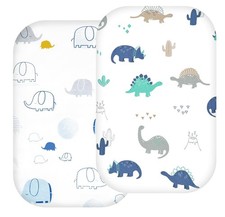 Bassinet Fitted Sheet,100 Cotton Nursery Bedding Sheets,Fits Crib Mattress,R...