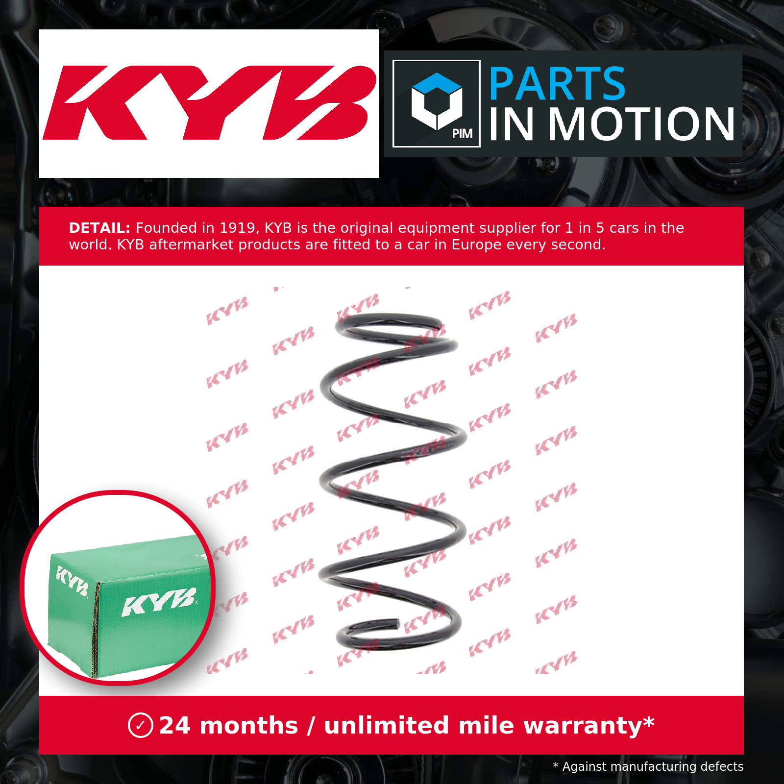 Coil Spring Front RH3913 KYB Suspension 50709720 51857010 50708675 Quality New