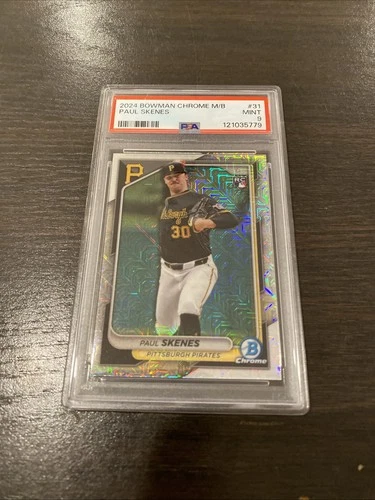 2024 Bowman Chrome - Paul Skenes #31 Mojo Refractor (RC) PSA 9