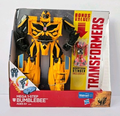 Mega 1-Step Bumblebee Transformer Walmart Exclusive with Bonus Stinger Hasbro