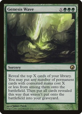Genesis Wave 1x MtG Scars of Mirrodin NM pack fresh commander staple edh green