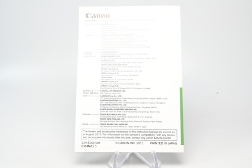 Canon EOS 70D Digitalkamera Bedienungsanleitung #G483 - Bild 5 von 6