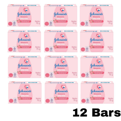 Johnson's Blossoms  Baby Soap 75g 12 Bars EXP 5/2028
