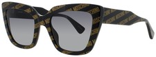MOSCHINO MOS148/S 7RM/9O 7RM Sunglasses BLACK Frame GRADIENT GREY Lenses 52 mm