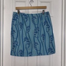 Rare Vintage Lilly Pulitzer Seahorse Print Skirt- Size 14