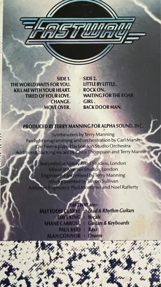 FASTWAY - Waiting for the Roar Original Japanese Pressing Vinyl w/OBI & Lyrics - Image 4 of 4