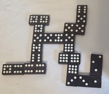 Vintage Dragon Dominoes by Halsam No. 920 Double Nine Complete Set