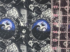 Custom Cotton Woven Nightmare Before Christmas NBC Zero By The 1/4 Yard 9x56