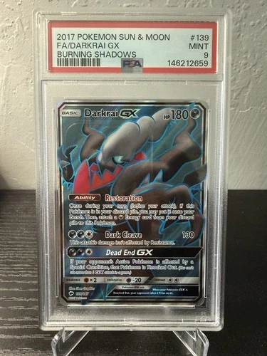 Pokemon TCG Darkrai GX Full Art Ultra Rare 139/147 PSA 9