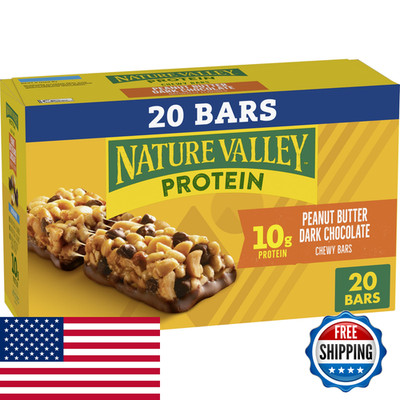 Nature Valley Protein Chewy Snack Bars Peanut Butter Dark Chocolate 20 Bars
