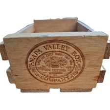 2 Napa Valley Box Company VTG Wooden Cassette Tape Holders