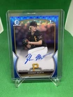 2023 Bowman Chrome Draft Zander Mueth 1st Bowman Blue Refractor Auto /150
