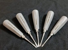 Hu-Friedy Dental Elevator Lot of 5-Combo No.301,302,303  Apexo E301,E302,E303