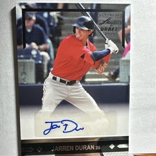 2020 LEAF ULTIMATE DRAFT JARREN DURAN AUTOGRAPH PLATINUM  Rookie Card #GLR-JD3
