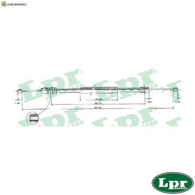 SEILZUG FESTSTELLBREMSE C0630B FÜR PEUGEOT LFX /LFY 1.8L DHW /DHX /DHY 1.9L 4cyl - Bild 1 von 4