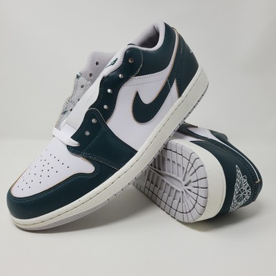 Nike Air Jordan 1 Low SE Shoes Oxidized Green White FQ7687-300 Men's Size 10.5