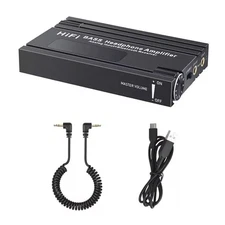 New HiFi BASS Headphone Amplifier 16-600Ω Earphone Rechargeable 3.5mm AUX Audio