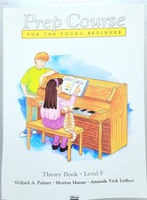 Alfred's Basic Piano Library Prep Course Theory Book Level F