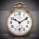 Antique Railroad Pocket Watch Elgin 571 B.W. Raymond 21J Adjusted Gold Fld c1952
