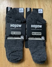New Hollow Alpaca No-Show Socks Grey Large Men 9.5-12 Women s 10-13 2 Pairs