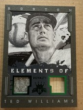Ted WILLIAMS🔥2016 Diamond Kings Elements Of Royalty Dual Relics #ER-TW 4/5 HOF