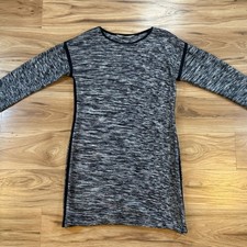 Athleta Marled Knit Long Sleeve Sweater Dress Cotton Blend