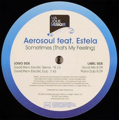 Aerosoul Feat. Estela - Sometimes (That's My Feeling) (12'') (Very Good Plus (VG+