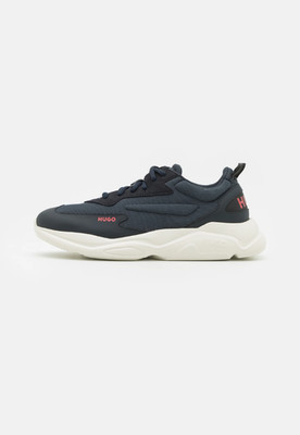 HUGO Turnschuhe Herren dunkelblau Freizeit Sneaker mit Logo Leon Runn - Größe 7