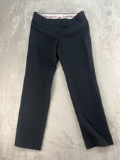 Ann Taylor Loft Ankle Dress Pants Womens 4 Petite Black Preppy Career Work