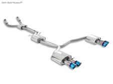 Milltek Sportauspuff-Komplettanlage ab Kat Audi S7 C7 4G je 2x100mm Titan burned