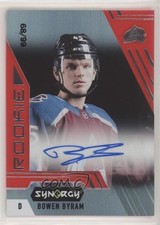 2020-21 Upper Deck Synergy Rookie Portrait Red 68/99 Bowen Byram #A-135 Auto a2v