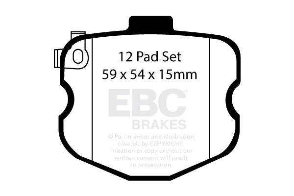 EBC DP41771/3R BRAKE PAD SET DISC BRAKE Front