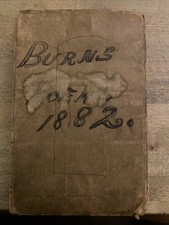 Burns Poems 1882 The Poetical Works by Robert Burns Hardcover Book