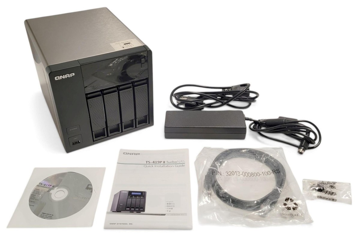 QNAP TS-419P II 4-BAY TURBO NAS 8TB ALL-IN-ONE NETWORK STORAGE