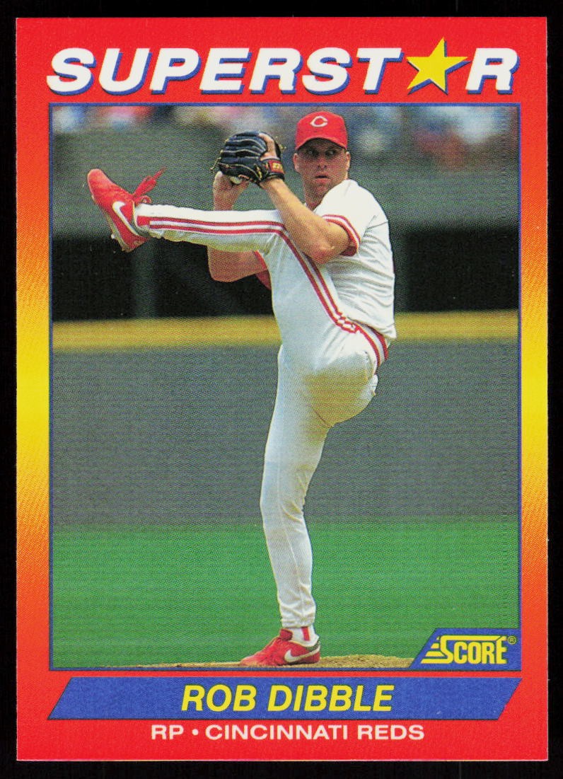 1992 Score 100 Superstars Rob Dibble #41 BASEBALL Cincinnati Reds