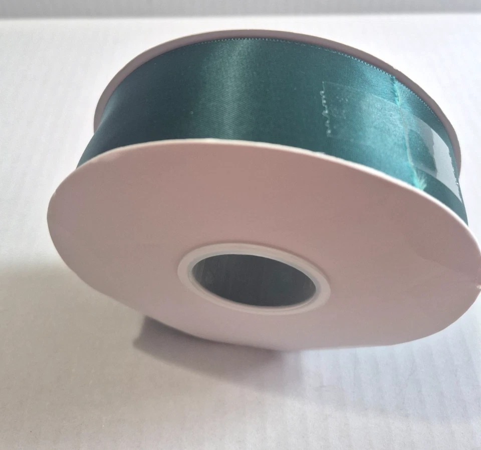 Satin Ribbon 1.5" 30 Yards Roll Bulk Dark Teal NEW Wrapping Gifts, Crafts, READ - Image 4 of 4