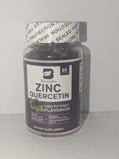 60 Gummies Quercetin Gummy with Black Elderberry, Zinc for Immunity Supplement