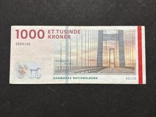 2009 Series National Bank Of Denmark 1000 Kroner Banknote