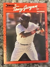 1990 Donruss Baseball Tony Gwynn Error No Dot San Diego Padres MINT 💎💎💎