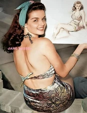 JANE RUSSELL #33 BEAUTIFUL COLORIZED PHOTO 11 X 8.5 SHIPS FREE